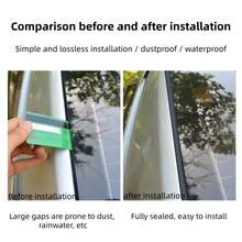 1pc T-Shape Waterproof Rubber Stripe Sealant Tape, 100cm, Durable ABS Car Waterproof Sealant, Suitable For Sunroof And Rear Windshield, Compatible With Multiple Vehicle Models, T-Shape Car Sealing Strip For Front/Rear Windshield, Sunroof, Noise Insulation, Dust-Proof, Waterproof - Classic - View 7