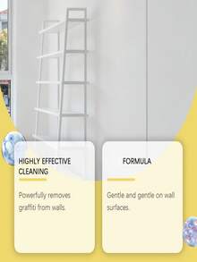 Wall Graffiti Cleaning Spray, Household Wall Stain Care, Pencil And Crayon Instant Cleaning Spray. Specially Formulated To Quickly Dissolve Stubborn Graffiti Like Markers And Crayons, Easily Wipes Away Without Leaving Any Residue. Extremely Convenient To Use. - Chất lỏng - Xem 5
