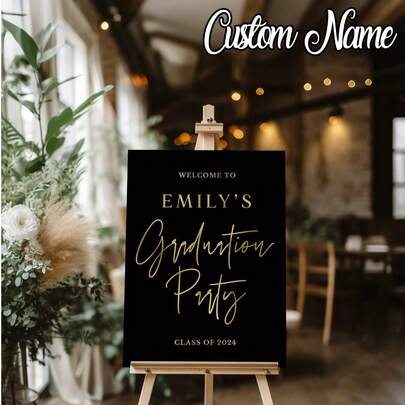 1 tấm poster ảnh tốt nghiệp cá nhân hóa phong cách đen & vàng, trang trí ảnh chào mừng lễ tốt nghiệp, biển chào mừng lễ tốt nghiệp kèm ảnh, bảng chào mừng tiệc tốt nghiệp, có hình ảnh poster, biển chào mừng tốt nghiệp tùy chỉnh, poster không khung bóng, tranh treo tường tùy chỉnh, trang trí tường.