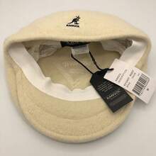 KANGOL Kangaroo Brand Baseball Cap Model 504 With Embroidered Logo Made Of Wool Fedora Hat, Fashionable And Versatile Accessory. IQSU - 白色黑標(正方形鋼印) - 查看 13