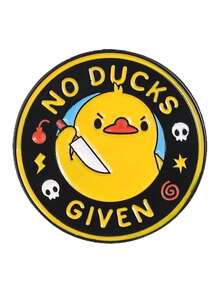 1 chiếc ghim cài áo hình vịt hoạt hình dễ thương, ghim kim loại sáng tạo in hình "Duck You/What The Duck" (Vịt ơi/Cái gì thế này?), huy hiệu cài áo thời trang, ghim cài áo ba lô, quần áo, trang sức, túi xách, quà tặng tốt nghiệp không thể thiếu. - Nhiều màu - Xem 9