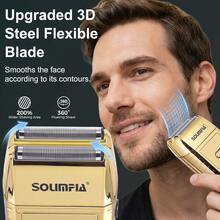 1pc Multifunctional Electric Shaver For Men, USB Rechargeable, 2-Speed Adjustable, Bald Head Whitening - Multicolor - View 8
