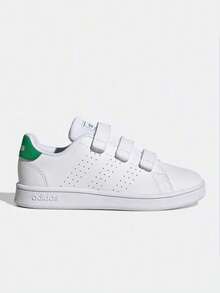 Adidas neo ADVANTAGE 舒適百搭 耐磨 低筒 兒童板鞋 - 白色 - 查看 1