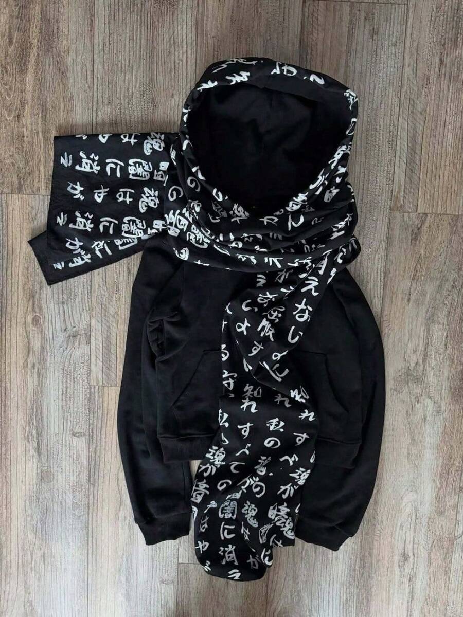 2026 Fashion High Street Harajuku New Printed Zipper Pullover Gothic Men's And Women's Same Style - 衛衣款式02 - 查看 1