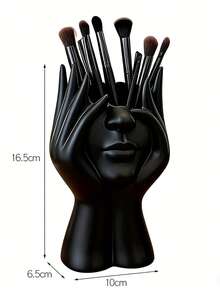 1 chiếc giá đựng cọ trang điểm màu đen trắng, bình hoa, chậu cây, bình hoa hiện đại, chậu trồng cây, vật trang trí trung tâm, giá phơi cọ trang điểm. - Nhiều màu - Xem 6