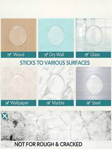 Shock-Absorbing Door Stopper, Transparent Self-Adhesive Wall Protector Pad, Easy To Install, Reusable Plastic Material - Crash Barrier - View 10