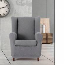 Kiva Universal And Versatile Wingback Chair Cover, Various Colors Available – Easy-To-Fit Protective Chair Cover For Backrest, Seat And Arms - 格雷特洛伊 - 查看 5