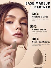47Pcs Makeup Brush Set With Sponge Puff & Brush Cleaner, Professional Foundation Powder Blush Eyeshadow Brushes, Soft Synthetic Bristles Cosmetic Tools Kit For Beginner - Coffee Brown - View 6
