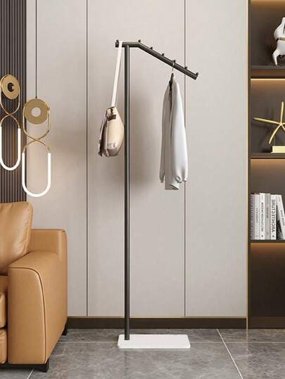 1개 크림색 스탠딩 의류 건조대 옷장 수납 행거 가정용 침실 거실