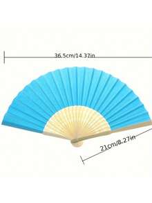 Customizable Handheld Folding Fan,Classic DIY Fan,Perfect For Weddings, Bridal Showers,Birthdays,Workers For Mother's Day,For Father's Day - Multicolor - View 7