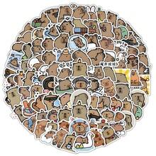 100PCS New Style Cute Cartoon Capybara Graffiti Stickers For Helmet Bicycle Hand Account Pencil Case Decals - 100PCS - View 1