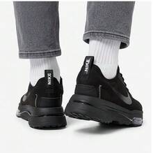 Giày thể thao cổ thấp Nike Air Zoom Type 15 làm từ da tổng hợp dệt, unisex, màu đen trắng, thoải mái khi vận động, có khả năng giảm sốc, chống trơn trượt và bền bỉ. - Đen và trắng - Xem 8