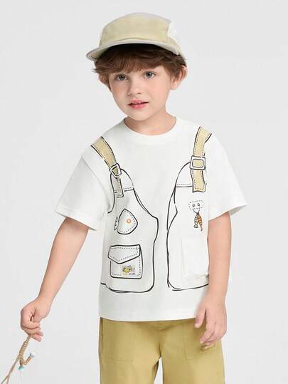 Balabala Áo thun cotton mùa hè cho trẻ em 2026, áo tay ngắn 100% cotton mềm mại, nhẹ và thoáng khí, thích hợp mặc hàng ngày.