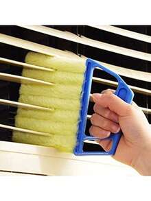 1Pc Minimalist Multicolor Double Sided Gap Cleaning Brush, Wear Resistant Nylon Bristles Non-Scratch Non-Slip Handle, Deep Clean Tool For Window Track Blinds Kitchen Bathroom Dorm Small Spaces, Practical Daily Gadget & Graduation Gift For Students - Multicolor - View 7