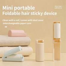 1pc Reusable Foldable Mini Lint Roller, Portable Folding Lint Brush, 180° Foldable With Cover, Anti-Dust High Adhesive, Suitable For Home, Travel, Office Clothes Lint Removal, Super Sticky Pet Hair Roller For Furniture, Carpet And Clothing, Easy To Remove Cat And Dog Hair, Cleaning Supplies, Keep Clothes Clean And Fresh, Easy To Carry, Suitable For Home, Business Travel, Clothing Cleaning, Travel Accessories - Multicolor - View 3