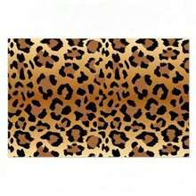 1 pieza, Alfombra de piso con estampado de leopardo, Alfombra absorbente de agua, Adecuada para entradas, baños, áreas de alimentación de mascotas. Disponible en varios diseños y tamaños de estampado de leopardo. - Multicolor - Ver 5