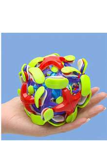 1pc Transforming Expandable Flower Ball, Colorful Toss Ball Toy, Outdoor Play - Multicolor - View 5
