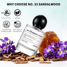 RISNOW No.540 Unisex Woody Amber Floral Perfume+No. 33 Woody Leather Unisex Perfume Gift For Mom From Daughter/Son, Creative Gift For Mom's Birthday, Best Mother's Day Gift For Mom & Father's Day Wedding Season Long Lasting Fragrance - 檀木香調33+木質花香調540 - 查看 4