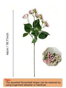 1pc/2pcs 18-Inch 12-Head Camellia Flower Bouquet - Realistic Artificial Flowers For Luxury Home/Hotel Decor, Photography Props, Fade-Resistant Floral Arrangement, Office Desk Centerpiece - Multicolor - View 3