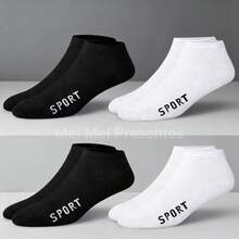 Kit Of 3, 6, And 12 Pairs Of Unisex Multicolor Short Ankle Socks, Sizes 40-46 - Nhiều màu - Xem 5