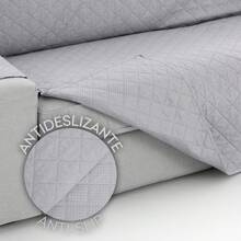 Kiva Padded And Non-Slip Relax Sofa Cover, Various Colors Available – Premium Protection Sofa Cover, Comfort And Style In An Adjustable And Washable Design - Gris - View 9
