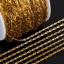 1m Fashionable Stainless Steel Flat Wire Cross Linked Chain, Suitable For DIY Bracelet, Necklace, Jewelry Making - Chain - View 3