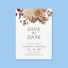 10入 A5 客製化婚禮邀請函 Save The Date 卡片 婚禮儀式紀念卡 - 多色1 - 查看 20