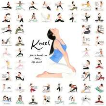 32pcs Yoga Pose Guide Card Set, Basic Yoga Pose Practice Cards, Stretching Tutorial - Multicolor - View 9