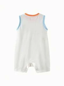mini bala Kids Baby Romper, Soft Breathable Sweat-Wicking Quick-Dry 2026 Summer - 象牙白 - 查看 5