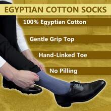 Sock Snob 100% Egyptian Cotton Socks For Men | 6 Pairs | Ribbed Seamless Black Socks Avaliable In 3 Sizes - Brown - View 5