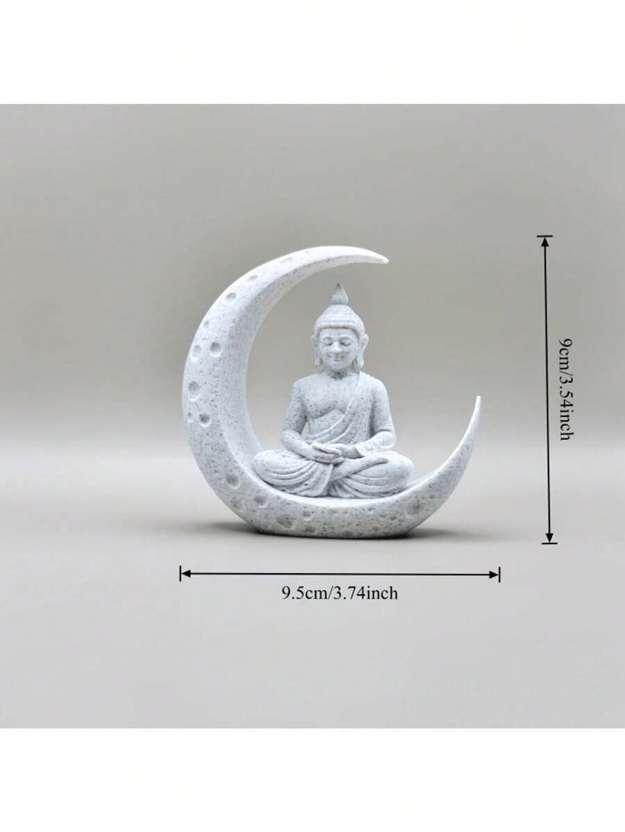 禅宗佛像为您的冥想空间带来宁静。这尊坐佛像在弯月下静坐冥想,是充满灵性的家居装饰,也是瑜伽室、卧室、办公室、书架等场所的完美风水摆件。佛像表情生动,衣袍质感细腻,象征着内心的平静与专注。它是瑜伽练习者、家居装饰爱好者、冥想爱好者和灵性探索者的理想礼物。 - 多色的 - 查看 1