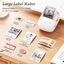 Niimbot B2Pro 300DPI Portable Thermal Label Photo Printer, Bluetooth, Black & Red Printing, Barcode & Photo Label Printing, New Arrival - Multicolor - View 4