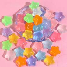3 piezas/6 piezas/12 piezas Juguetes antiestrés Squishy Mini Estrella Mochi de rebote lento, regalos para volver a la escuela/Pascua/cumpleaños - Multicolor - Ver 3