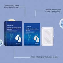 EELHOE Dissolving Microcrystal Hyaluronic Acid Patches For Under Eye And Nasolabial Fold, Microneedle Technology Face Mask Provides Deep Hydration And Firming, Gentle And Non-Irritating, Can Be Used Overnight, Suitable For Men And Women Daily Skincare, Ideal Gift Option - Dissolving Microcrystal Hyaluronic Acid Patches - 查看 6