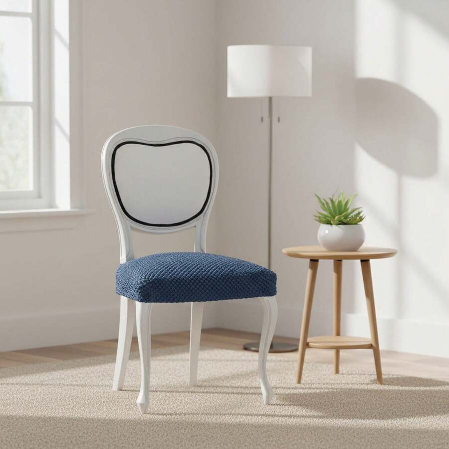 Kiva 2 Universal And Versatile Chair Covers, Various Colors Available – Easy-To-Fit Protective Chair Cover For Backrest, Seat And Arms - 藍色 - 查看 1
