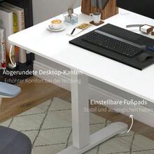 Home Office Desks - White - View 8