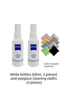 60ml Lens Cleaning Solution, 60ml Lens Care Solution, Lens Cleaner, Eyeglass Cleaning Liquid/Lens Cleaner/Eyeglass Cleaner/Lens Care Solution, Includes Microfiber Cloth. - Multicolor - View 16