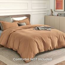 Bedsure Summer Vacation Bedding Set (Holiday Essentials), Duvet Cover 2/3 Pieces - Soft Double Brushed Polyester Microfiber Duvet Cover With Zipper Closure, High-Quality Summer Bedding Set, King/Queen/Full/Twin/Twin Xl Duvet Cover Set, Twin XL Soft Bedding Set Gift For Graduation/Vacation/Birthday Decoration/Back To School, For Room Decor, Home Decor, Bedroom Decor, Dorm Decor, Father's Day Gift - Màu Cam cháy - Xem 2