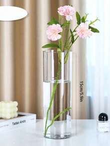 1 Bộ bình hoa thủy tinh hình trụ, bình trong suốt, giá đỡ nến hình trụ, thích hợp để trang trí bàn ăn, trang trí nhà cửa trong đám cưới, quà tặng lễ Rama, sinh nhật, lễ tốt nghiệp, trang trí phòng, v.v. - Trong sáng - Xem 15