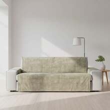 Kiva Universal And Versatile 3-Seater Sofa Cover, Various Colors Available – Easy-To-Fit Protective Sofa Cover For Backrest, Seat And Arms - Troy Mink - View 2