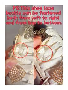 女士时尚休闲鞋，加大码白色鞋，甜美奢华风格，适合女学生、通勤、购物、约会等场合，增高7厘米，EVA轻便厚底厚底运动鞋，饰以金色水钻蝴蝶和珍珠配件，透气滑板鞋，四季皆宜。 - 白色 - 查看 6