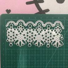 Molde hueco de metal, adorno de encaje, scrapbooking, elaboración de tarjetas, manualidades, estampado en relieve, cumpleaños, boda, Pascua - MC690 - Ver 7