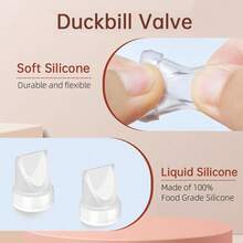 8pcs Replacement Duck Valve Diaphragms Compatible With Momcozy M5/V1/V2 Breast Pumps - 8Pcs - View 5