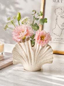 1pc Ginkgo Leaf Shaped Vase, Spotted Decorative Vase Suitable For Placing On Desktops, Living Rooms And Other Spaces - Ginkgo Leaf Vase - View 5
