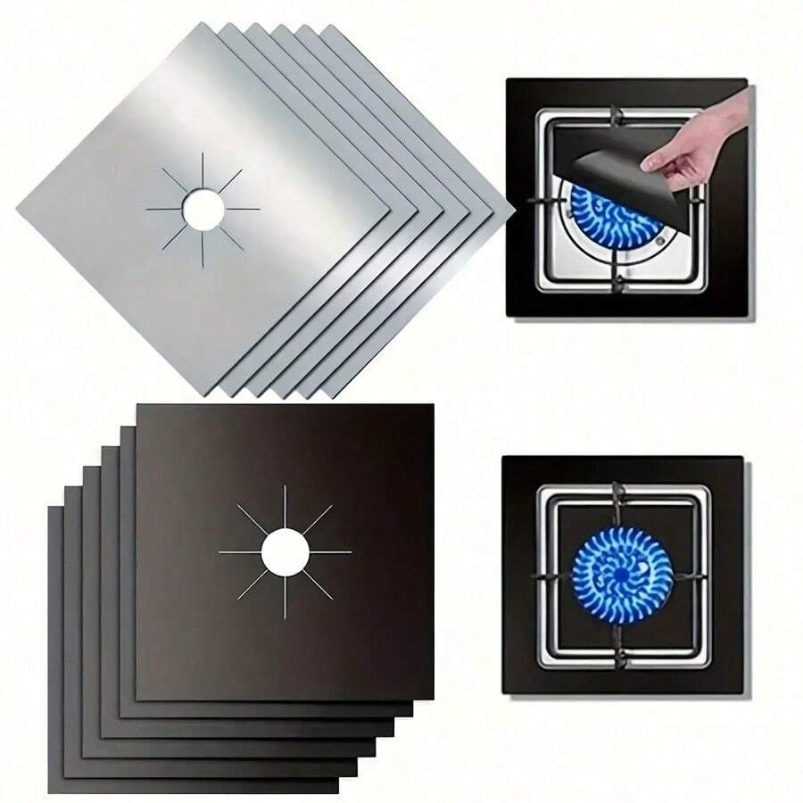 High-Quality Reusable Gas Stove Protector Mat - Heat Resistant, Oil Resistant, Non-Stick, Easy To Clean, Essential For Kitchen, Gas Stove Pad, Easy Clean Kitchen Mat, No Food Contact - 1PC - View 1