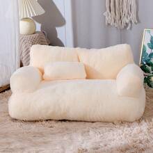 Ghế sofa cho mèo dùng được cả bốn mùa, giường ngủ cho thú cưng có thể tháo rời và giặt được dành cho mèo và chó, đồ dùng cho thú cưng. - màu nâu - Xem 5