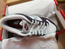 Nike Giày thể thao thường ngày DUNK LOW dành cho trẻ em - Trắng/Tím đậm - Xem 9