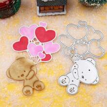 Little Bear - Troqueles para hacer tarjetas, sellos de corazón y globos para hacer manualidades, álbumes de recortes, manualidades, decoraciones en relieve - A- Hoja y fruta pequeña - Ver 1