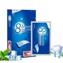 30 tiras blanqueadoras de dientes 8D, limpieza profunda, aliento fresco, sabor a menta, cuidado oral diario - 8D-30 pares/60 piezas - Ver 9