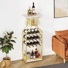 Freestanding Wine Racks & Cabinets - Gold - View 6